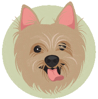 Happy Dog Sticker by Nazaret Escobedo