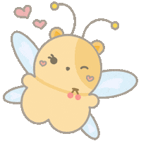 thefluffyclub hello wink bear adorable Sticker