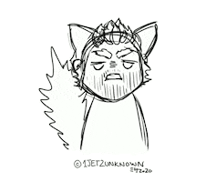 Angry Doodle Sticker