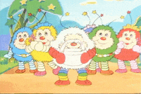 happy rainbow brite GIF