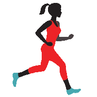 fitness running Sticker by Fabletics