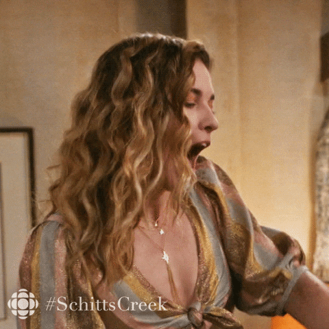 Excited Schitts Creek GIF by CBC