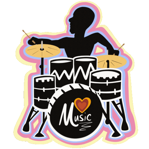 Playing Live Music Sticker by JellaCreative