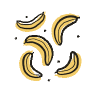 Illustration Banana Sticker