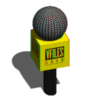 microphone 12mercer Sticker by VFILES