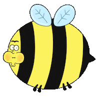 DoodleSwarm cartoon drawing doodle bee Sticker