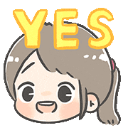 Yep Yes Sticker by ChuChu X BoBo