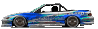 Drifting Nissan Silvia Sticker