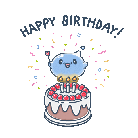 Happy Birthday Love Sticker by Squishiverse