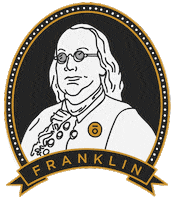 benjamin franklin usa Sticker by Domio