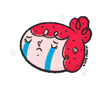 lachicaclau_ sad cry tears triste Sticker