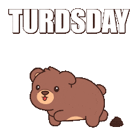 Teddy Bear Poop Sticker by BEARISH