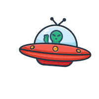 Area 51 Space Sticker by Mad Men Marketing