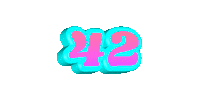 42 Sticker by Kirsten Hurley