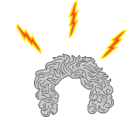 AustrianNationalLibrary flash wig blitz beethoven Sticker