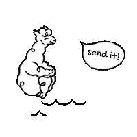 PakaApparel sebastian alpaca paka pakaapparel Sticker