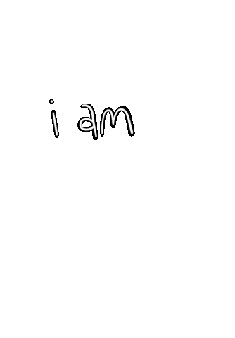 laurenamandagio i am affirmations pink and blue I am beautiful Sticker