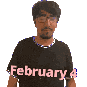 February 4 Feb Sticker