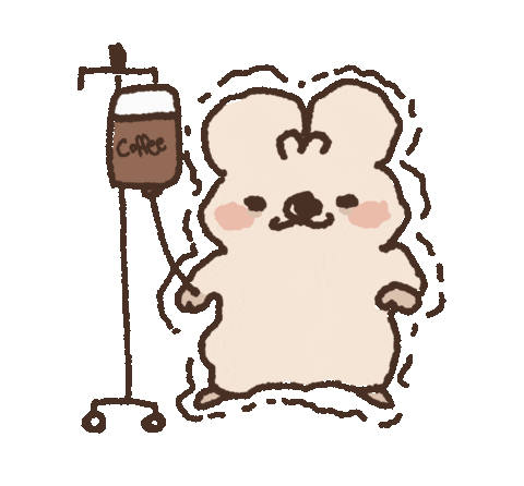 Tired Coffee Sticker
