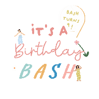 Happy Birthday Sticker by Bash Clothing