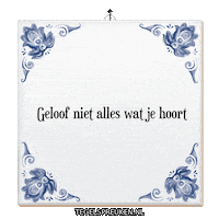 Reflectie Luister Sticker by Tegelspreuken.nl