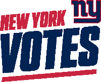 Voting New York Giants Sticker by NFL
