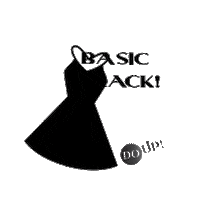 doup moda wear doup basic black Sticker