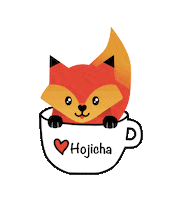 Green Tea Love Sticker by Hojicha Co.