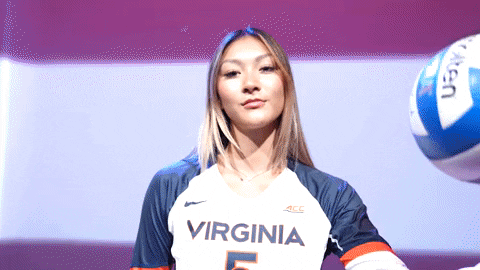 Volleyball Uva GIF by Virginia Athletics