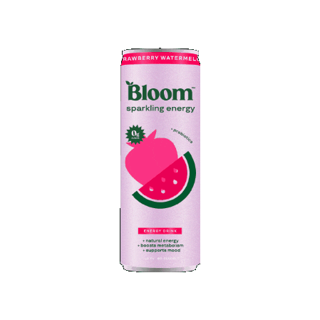 Energy Drink Strawberry Watermelon Sticker by Bloom Nutrition