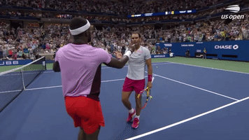 Tiafoe And Nadal Embrace