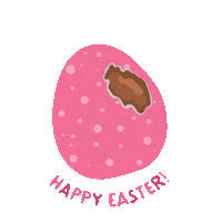 Chocolate Happy Easter Sticker