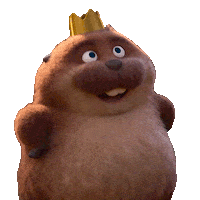 Happy King George Sticker by Disney Pixar
