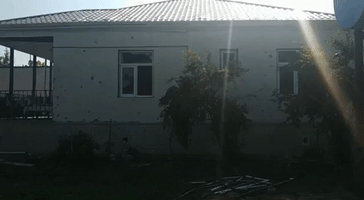 Homes Destroyed by Shelling During Failed Azerbaijan and Armenia Ceasefire