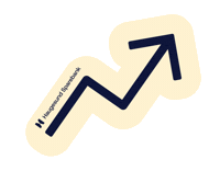 Arrow Pil Sticker by HaugesundSparebank