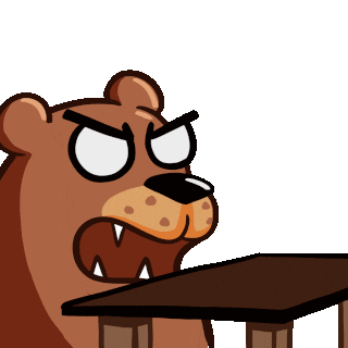 DoomDesign giphyupload bear explosion rage Sticker