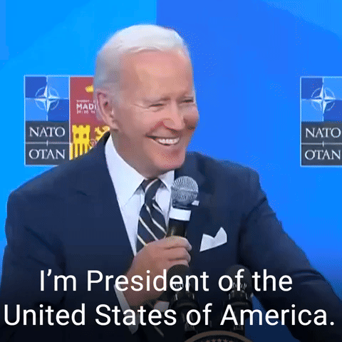 I'm President of the United States.