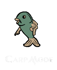 Fish Carp Sticker by Lucie Stejskalová