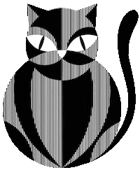 Cat Blinking Sticker by shamanthi