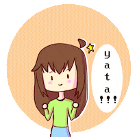 hikegotime karin hikari yatta yata Sticker