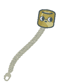 Gold Sliding Down Sticker by Es Super Fun