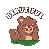You Are Lovely Teddy Bear Sticker by BEARISH