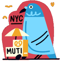 Travel Bird Sticker by MUTI