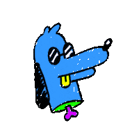 Cool Dog Sticker by Jason Clarke