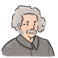Einstein Reflechir Sticker by Artips Factory