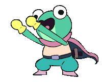 steven universe dancing frog Sticker