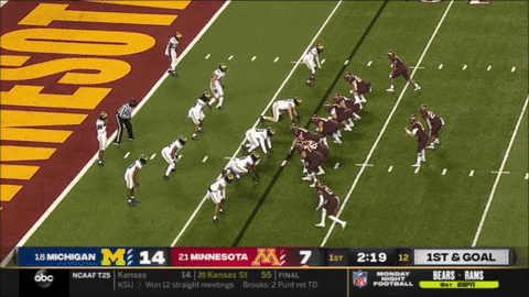 aaronmcmann giphyupload michigan football aidan hutchinson GIF
