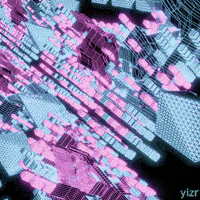 yizr art animation 3d light GIF