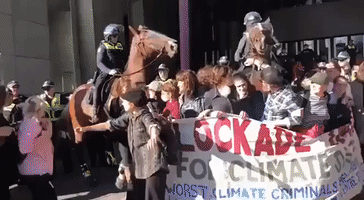 Climate Activists Push Back Against Police Force During Protest in Melbourne