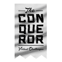The Conqueror Virtualfitness Sticker by My Virtual Mission + The Conqueror Events